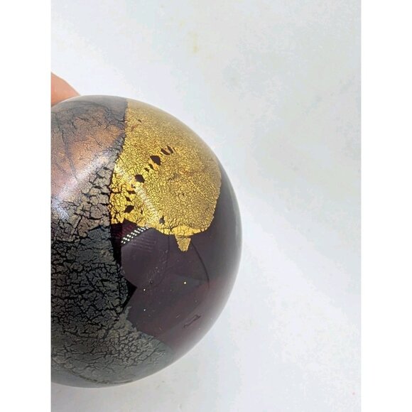 Thames Ornament Hand Blown Art Glass Copper Gold Leaf Hanging Christmas tree - Picture 10 of 13